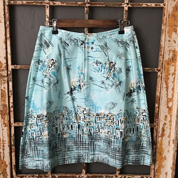 Sheri Martin New York Pleated Skirt Size 8 Petite - Picture 3 of 5